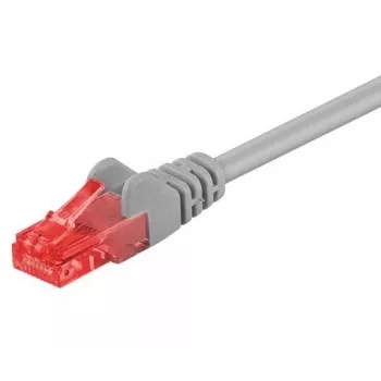 Wentronic Goobay Cable de parcheo CAT 6, U/UTP, gris, 1,5 m - mezcla de cobre CCA (95591)