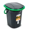 GreenBlue GB320BG inodoro portátil de camping tipo cubo, negro/verde