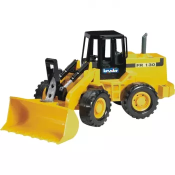 Pala cargadora articulada BRUDER FR 130, construcción ABS, negro, para niños a partir de 3 años