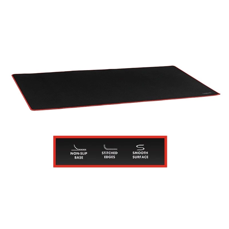 Alfombrilla de ratón gaming XXXL, negra