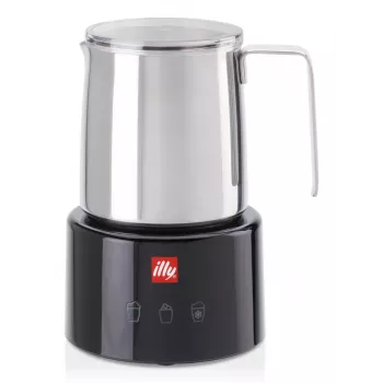 Calientaleches y espumador de leche Illy 23760 negro acero inoxidable 250ml