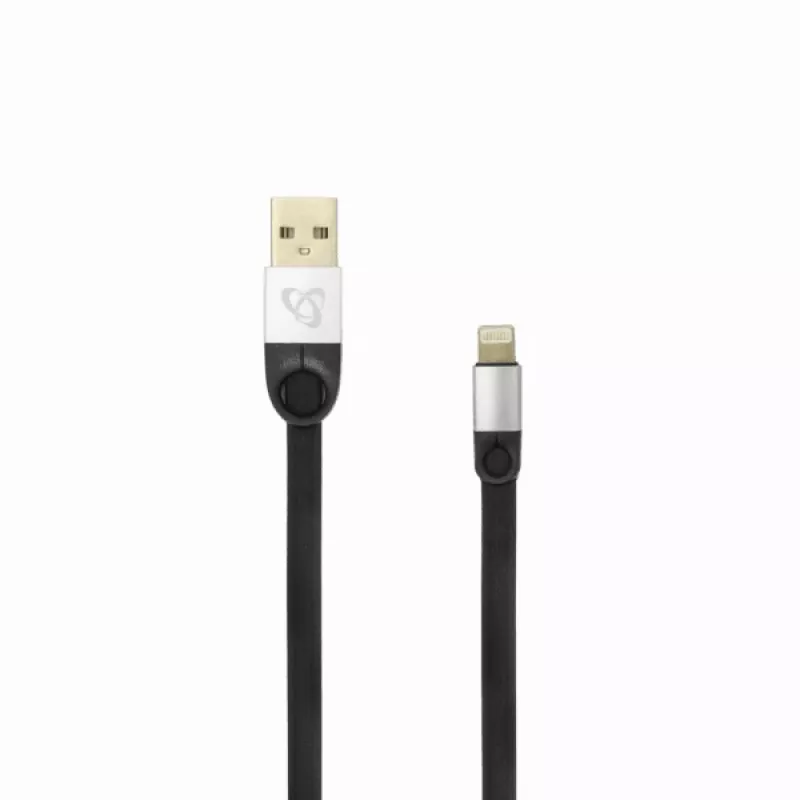 Sbox USB 2.0-8-Pin/2.4A negro/plateado