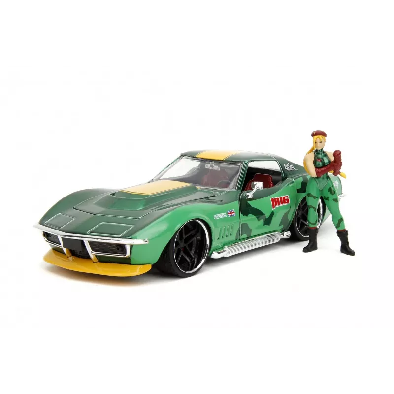 Coche Jada Toys Street Fighter 1969 Chevrolet 1:24 metal verde