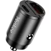 Cargador de coche YENKEE CAR 02 Power Delivery 30W con conectores USB-A y USB-C