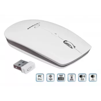 Esperanza EM120W Ratón RF Inalámbrico Óptico 2400 DPI
