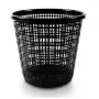 Papelera 10 l, negra, plástico