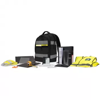 Mochila DICOTA Hi-Vis V2 Negra 320x220x455mm PET TPU