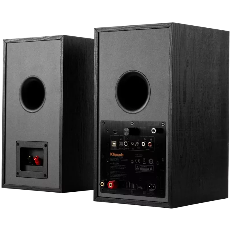 Altavoz de estantería activo KLIPSCH R-51PM — con cable e inalámbrico, 120 W, negro/cobre
