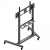 Soporte móvil para monitor EDBAK TR19 para pantallas de hasta 130 kg, bandeja 1000×600 mm