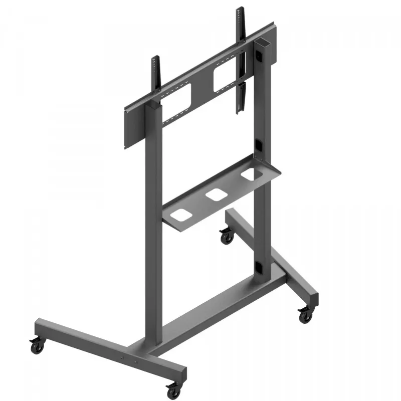 Soporte móvil para monitor EDBAK TR19 para pantallas de hasta 130 kg, bandeja 1000×600 mm