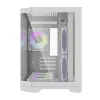 Darflash FT418 Caja de ordenador + 6 ventiladores aRGB (blanco)
