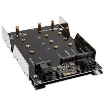 Carcasa HDD/SSD SilverStone SST-SDP12 — adaptador de soporte de montaje interno para unidades de 3,5 inch y 2,5 inch