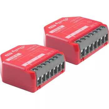 Shelly · Flush-Mount·1PM Gen4 pack de 2 · relé · máx 16A · 1 canal · función de medición · (Shelly_1PM_Gen4_2er)