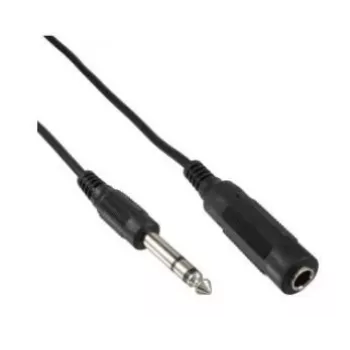 Microconnect AUDNU5 Cable de audio 5 m 6,35 mm Negro