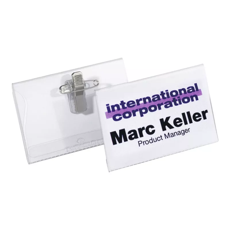 Durable Placa de identificación PVC Combi Clip Durable 8101-19
