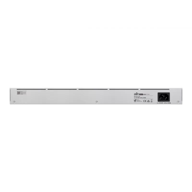 Conmutador gestionado L2/L3 Ubiquiti UniFi USW-24-POE, 24x Gigabit Ethernet (16x PoE+), 2x SFP, 1U, plateado