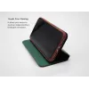 Funda protectora VixFox para iPhone XSMAX — verde bosque, funda tipo folio con compartimento para tarjetas