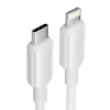 Cable USB-C a Lightning 3A 480Mbit/s 1 m BLANCO