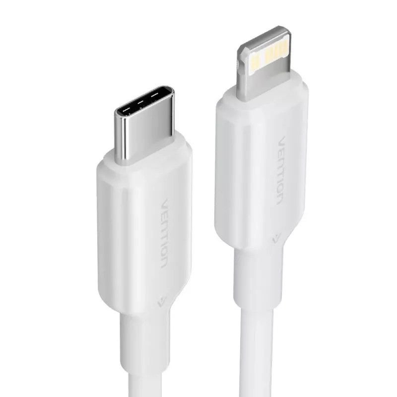 Cable USB-C a Lightning 3A 480Mbit/s 1 m BLANCO