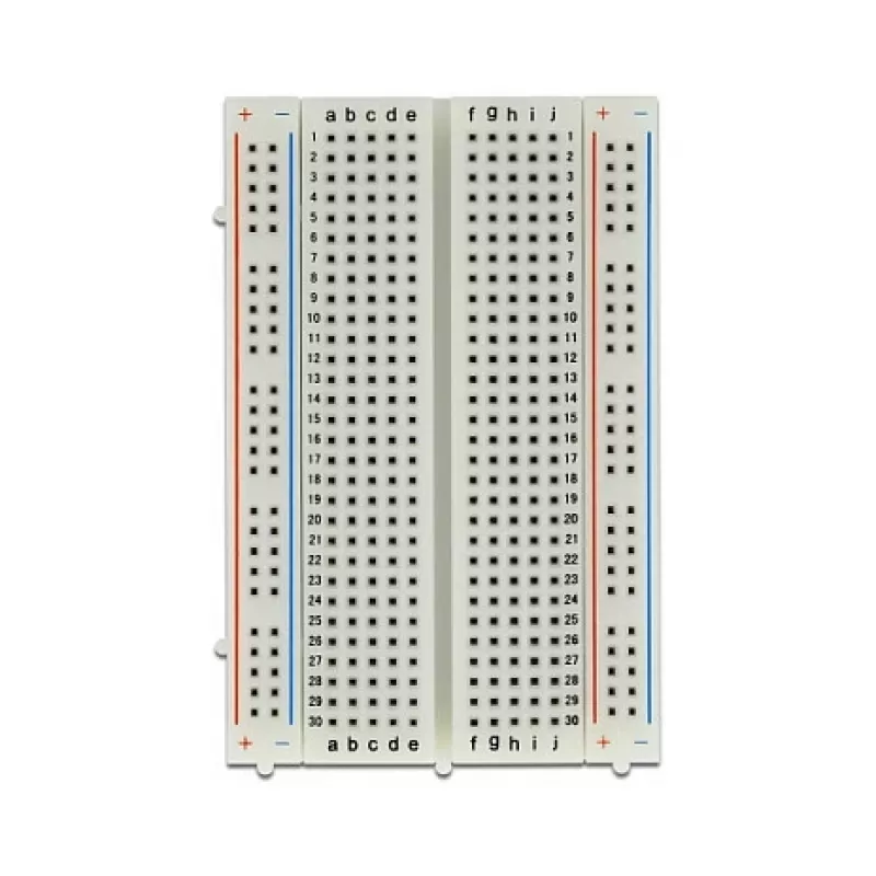 Protoboard DELOCK 18315 — plástico blanco, 54 × 84 × 9 mm