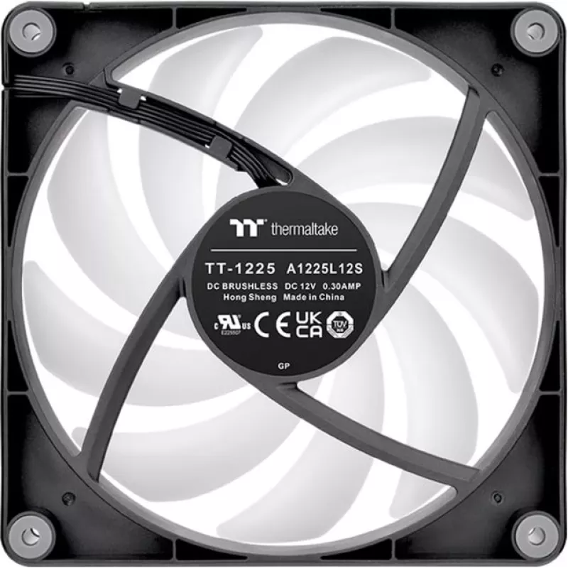 Thermaltake CT120 Reverse ARGB Ventilador para caja 120mm, pack de 2, negro