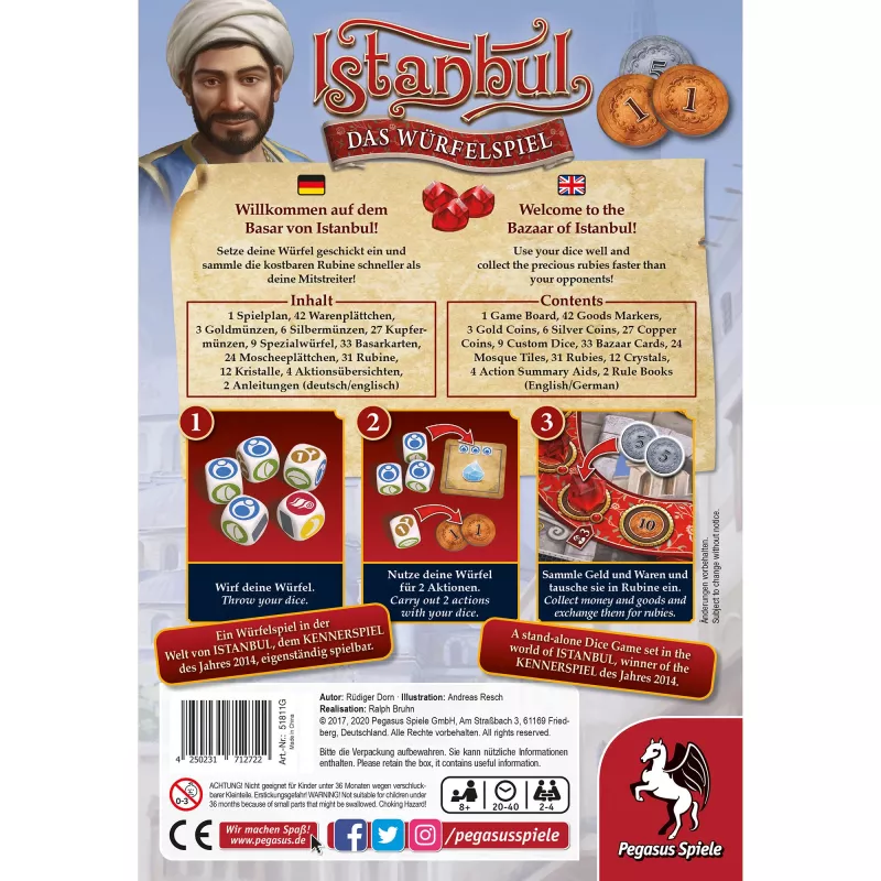 Istanbul - Das Würfelspiel, juego de mesa