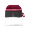 Picadora manual JATA HMAQ4508 negra rosa cuchilla de acero inoxidable