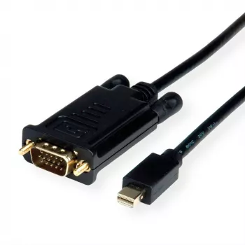 Adaptador de cable de vídeo ROLINE 11.04.5978 3 m Mini DisplayPort VGA (D-Sub) negro (11.04.5978)