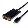 Adaptador de cable de vídeo ROLINE 11.04.5978 3 m Mini DisplayPort VGA (D-Sub) negro (11.04.5978)