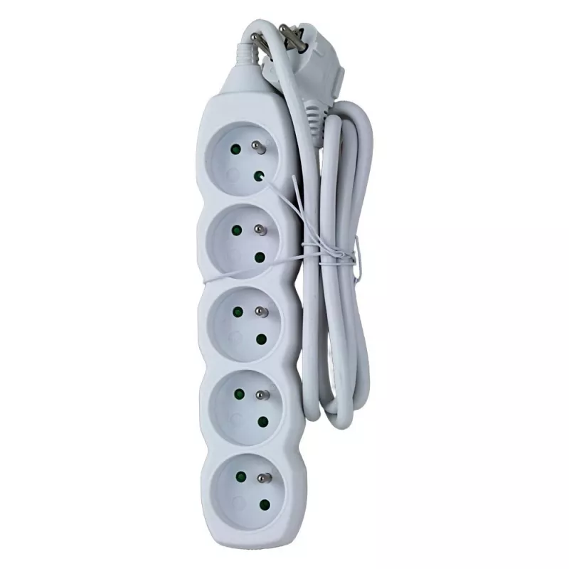 Regleta de enchufes ESPERANZA ELK207W — cable de 1,5 m, 5 tomas tipo E, interior, 220–250 V