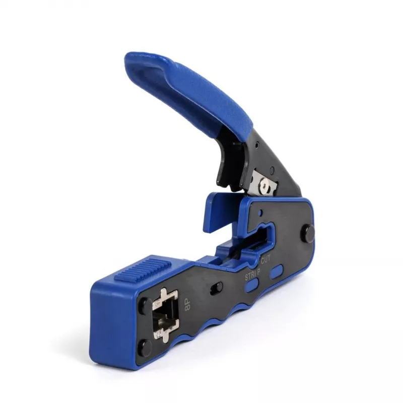 Crimpadora para conectores pasantes RJ45 (8P8C) cat.5e/cat.6