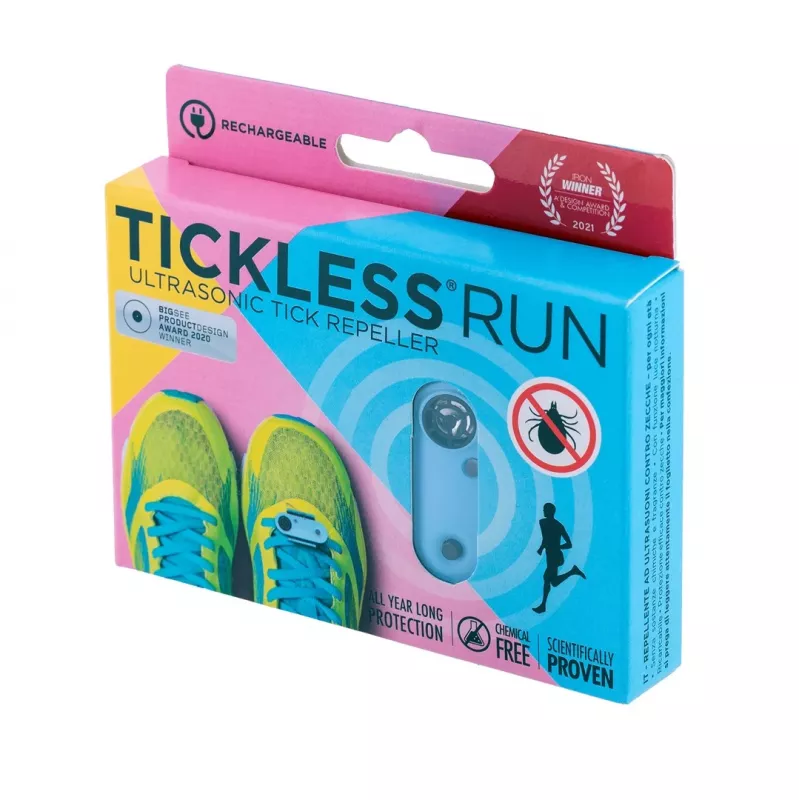Tickless Run azul repelente de garrapatas para personas