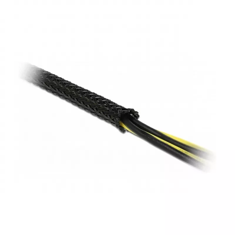 Funda de cable trenzada DeLOCK 18902 10 m x 12 mm negro