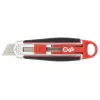 Cúter WEDO 78 830 con hoja troceable, mango ergonómico, 1 ud., negro/rojo/plata
