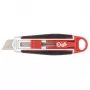 Cúter WEDO 78 830 con hoja troceable, mango ergonómico, 1 ud., negro/rojo/plata