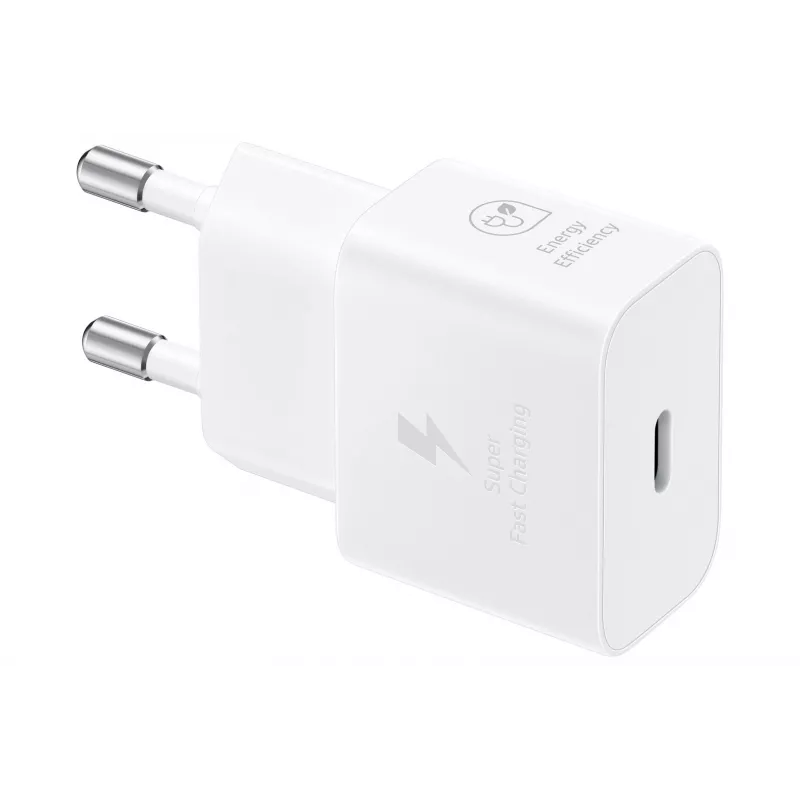 Cargador rápido USB de CA Samsung EP-T2510 25W Blanco, USB‑C, PPS, Super Fast Charging