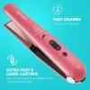 Plancha alisadora de cerámica inalámbrica Revamp ST-1700PK-EB — compacta rosa