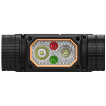 Linterna frontal Duracell DH2000R caja regalo – linterna frontal recargable compacta negra/naranja