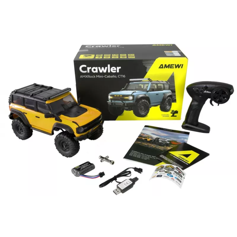 RC Crawler Amewi Mini-Cabalo AMXRock 4WD 1:16 RTR, eléctrico, listo para funcionar