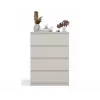 Cómoda Top e Shop MALWA M4, 4 cajones, crema, 700×970×400 mm, laminado