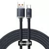 Baseus Crystal Shine Cable USB a USB-C, 100W, 2m (negro)