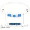 Collar LED KABB azul para perros y gatos – recargable, collar de seguridad ajustable con iluminación