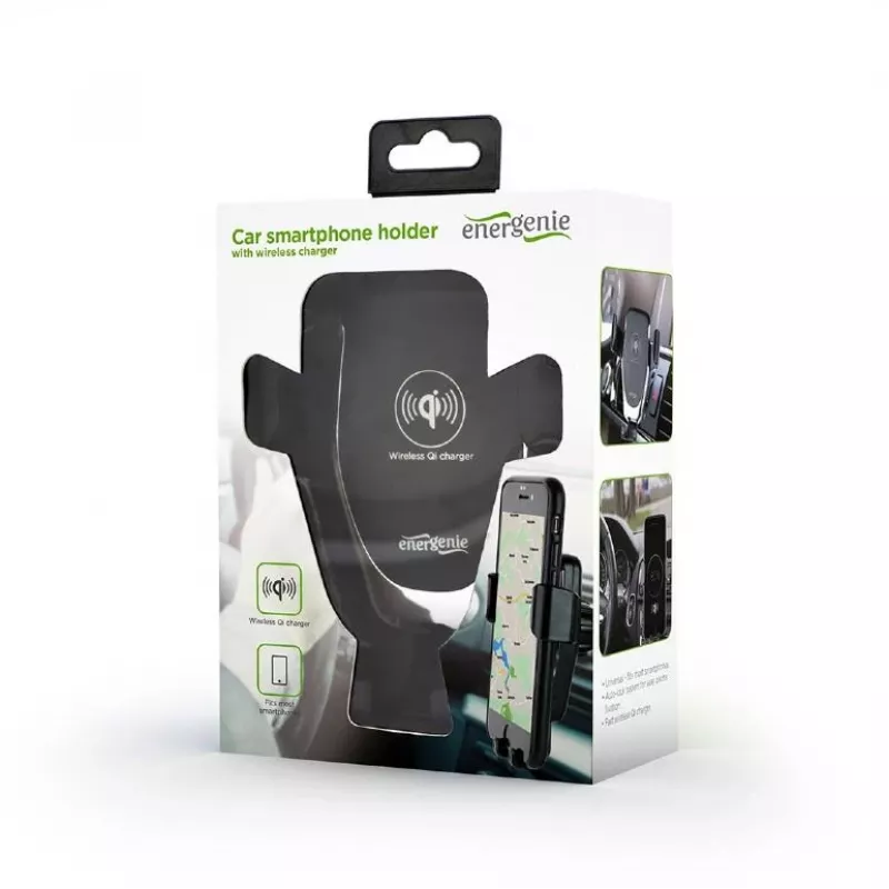 Soporte móvil para coche con cargador QI/EG-TA-CHAV-QI10-01 Gembird