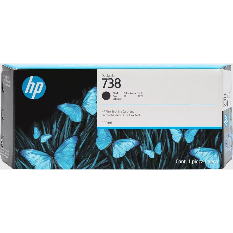 HP 738 300-ml Negro DesignJet cartucho de tinta