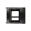 Caja rack Extralink 6U 600x600 AZH negra montaje en pared, abatible
