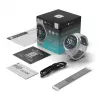 Smartwatch Stelio Activ Pro GPS modelo STSWA102TN, caja de titanio de 46 mm