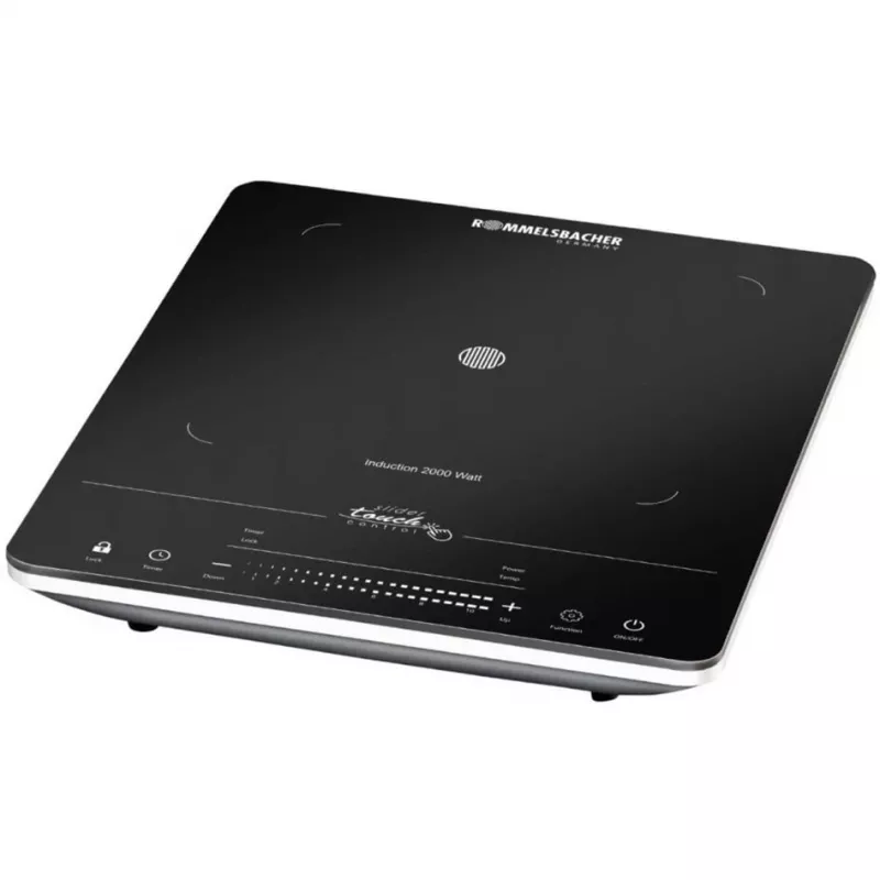 Placa vitrocerámica Rommelsbacher CT2020/IN, 1 zona, control táctil