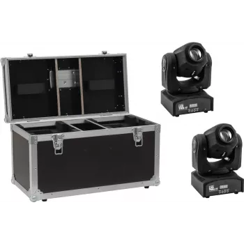 Set de focos LED EUROLITE TMH-17 2x con maletín – kit de iluminación LED profesional, 2 focos, maletín de transporte