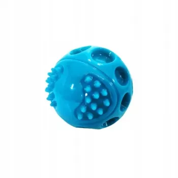 Juguete para perros Hilton Squeak Ball 6,3 cm — pelota con chirrido de goma, 1 ud., azul, para todas las razas