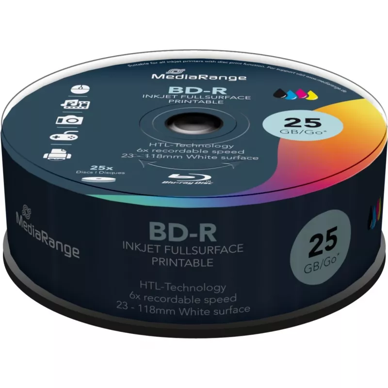 BD-R vírgen Blu-Ray Disc MediaRange MR515